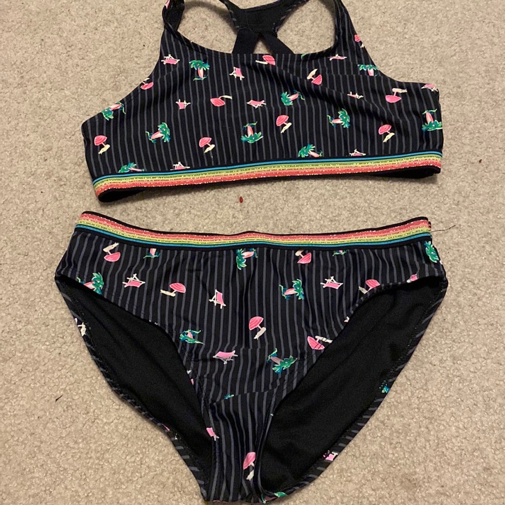 wonder nation girls swim set - xxl/18